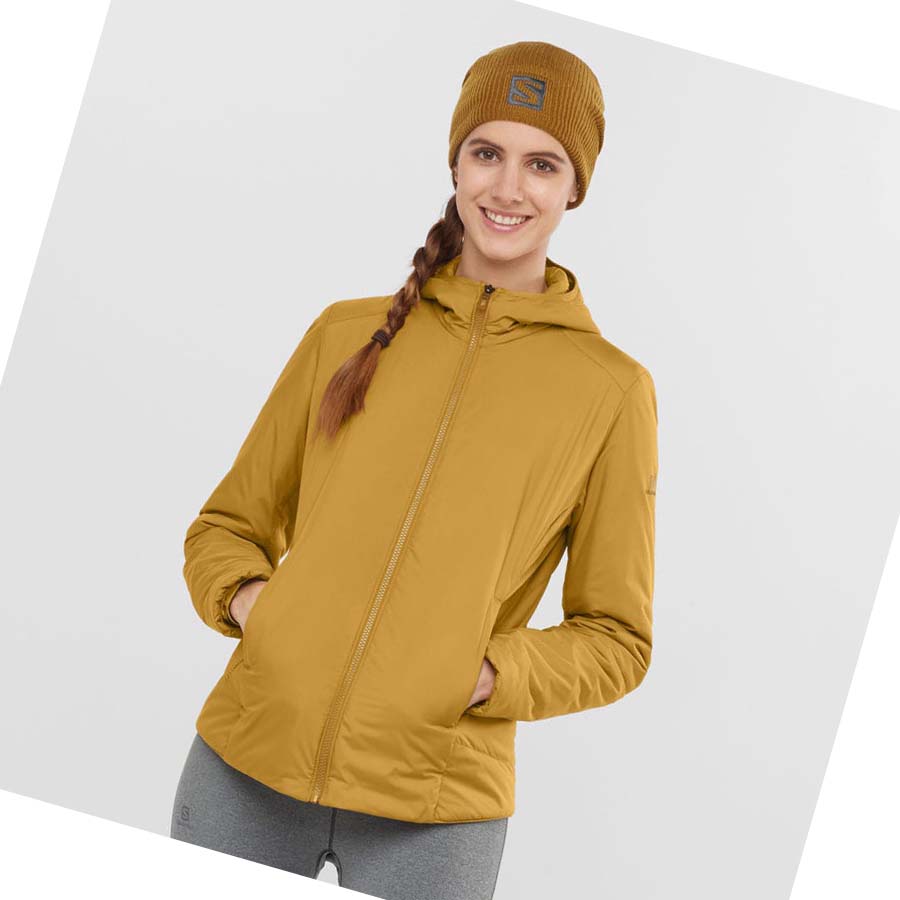 Salomon OUTRACK INSULATED Kadın Ceket Sarı | TR 2454OKI